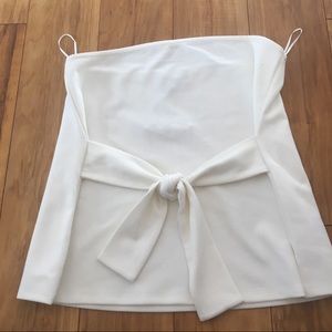 Express White Sleeveless Top